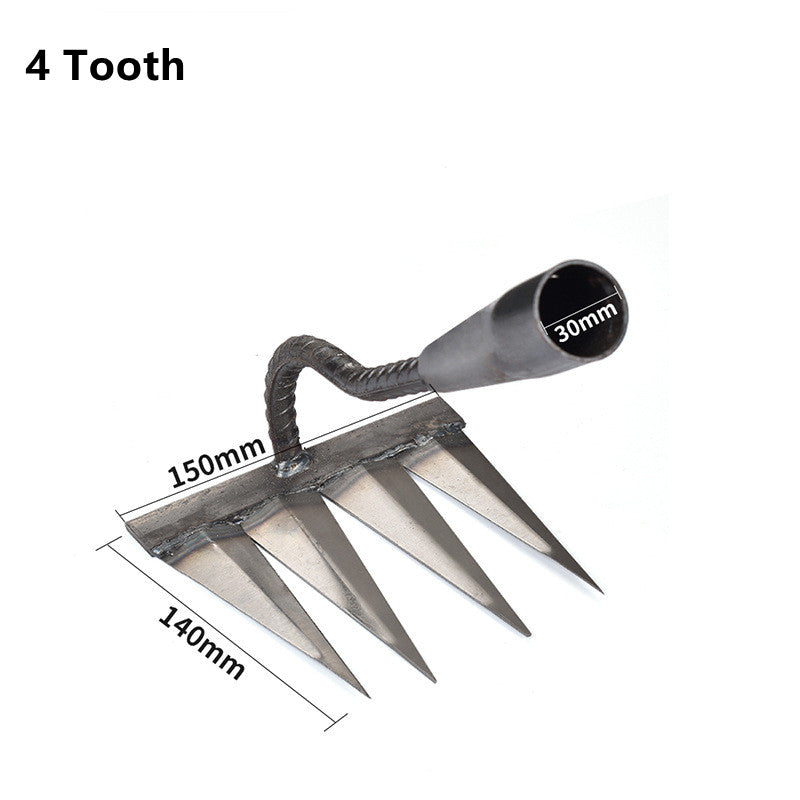 TuinGrijp Carbon Steel Weeding Rake for Garden Maintenance | Bowlift
