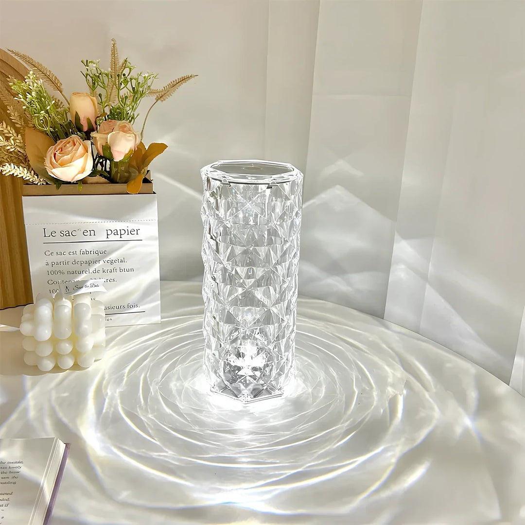 Crystal Table Lamp with Touch Control - Aurora | Bowlift