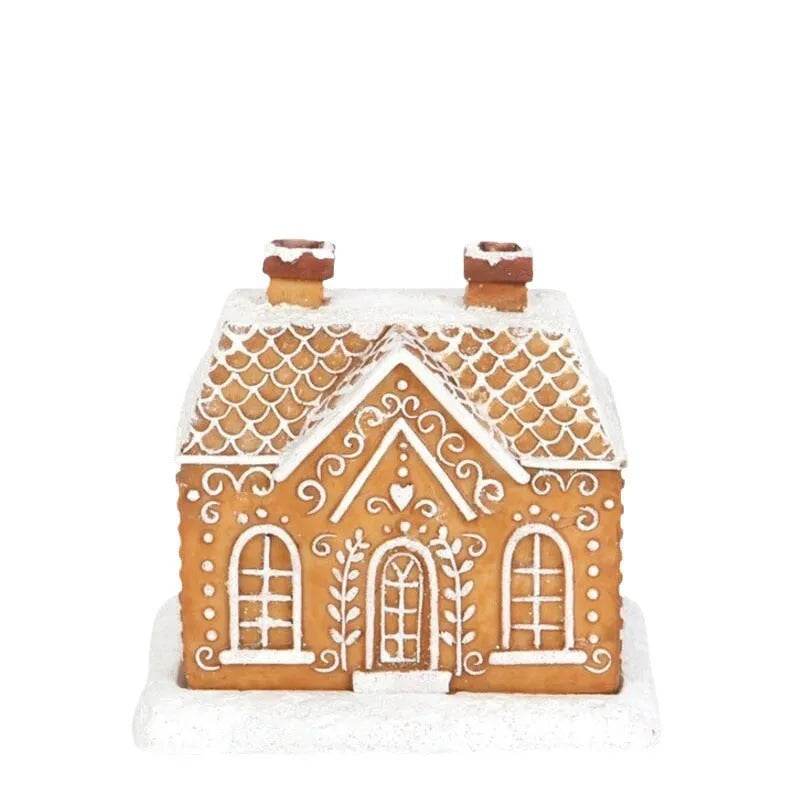 BowLift | Christmas Snow Top Resin Ginger Cake Cottage Incense Burner