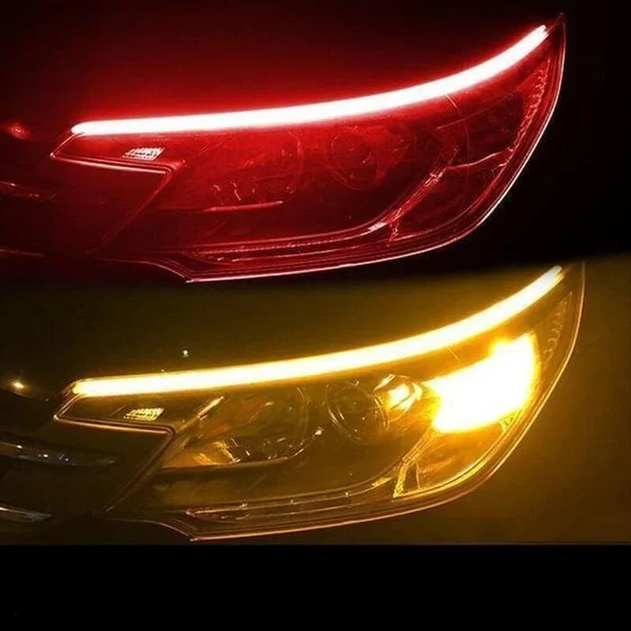 BowLift | Flexible DRL LED Night & Daytime Running Light Strip (No Disassembling Needed)
