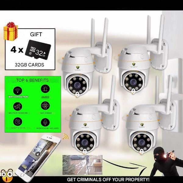 SmartCam Set 4X – Complete Wireless Security Camera Set | Bowlift