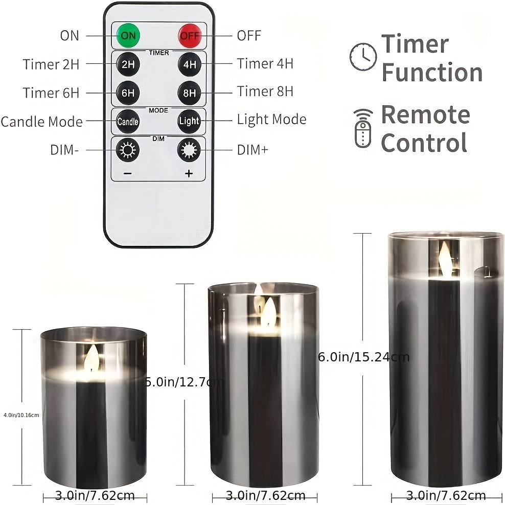 GlowCandle - Elegant LED Candle Set with Remote Control Bowlift