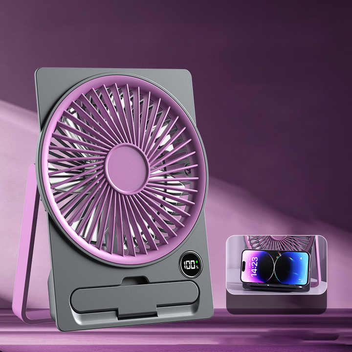 USB portable fan quiet with battery | Bowlift