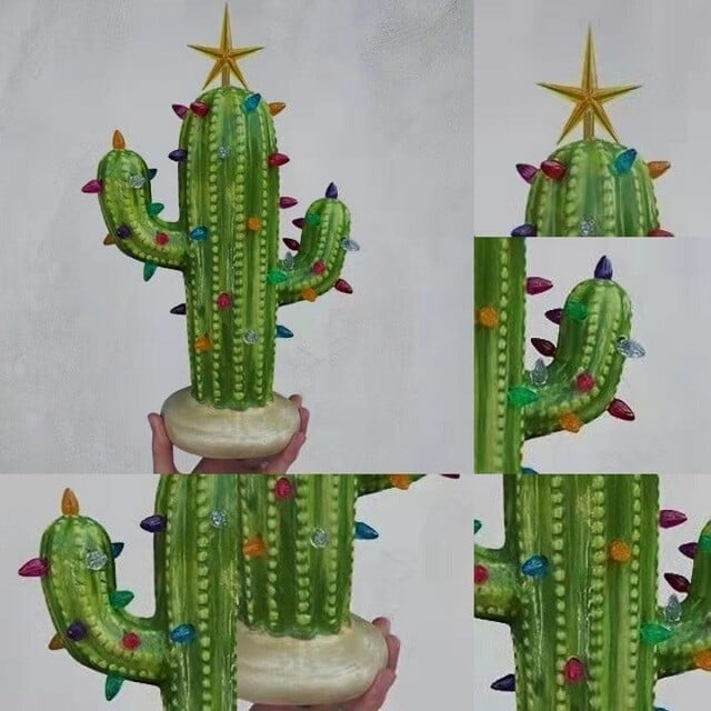 BowLift | Vintage Christmas Luminous Cactus