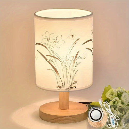 WoodGlow – Adjustable LED Table Lamp with USB Bowlift
