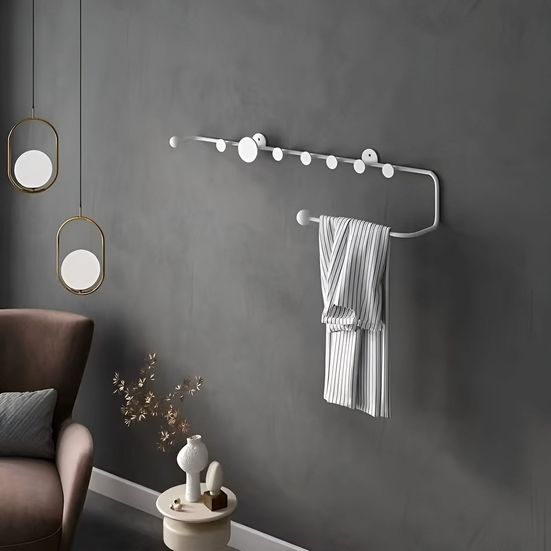 Wall wardrobe with hooks – Modern and space-saving | Ideal for hallway, bedroom, and entrance area | Bowlift
