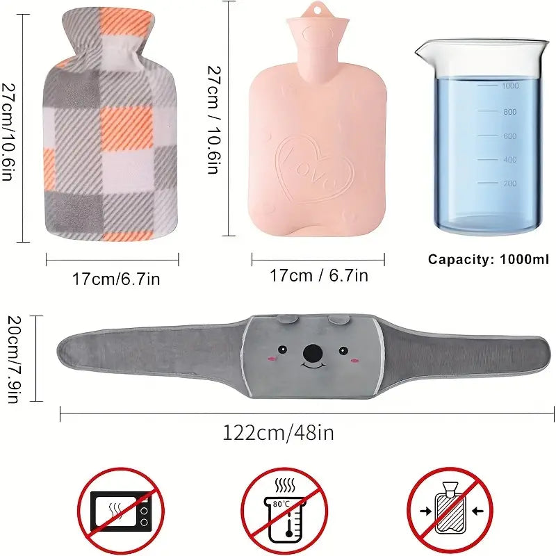 BowLift | Fluffy Hot Water Bottle Belt