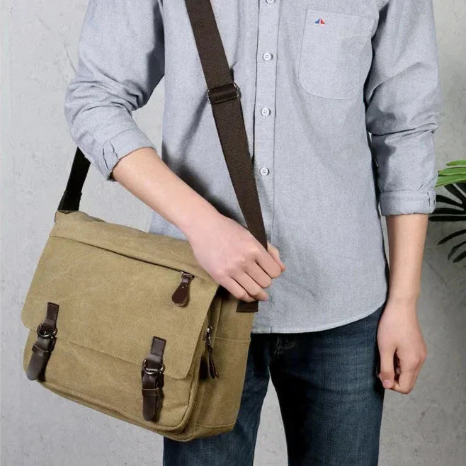 AtlasHaul Canvas Shoulder Bag — Never chaos again, always stylish on the go | Bowlift