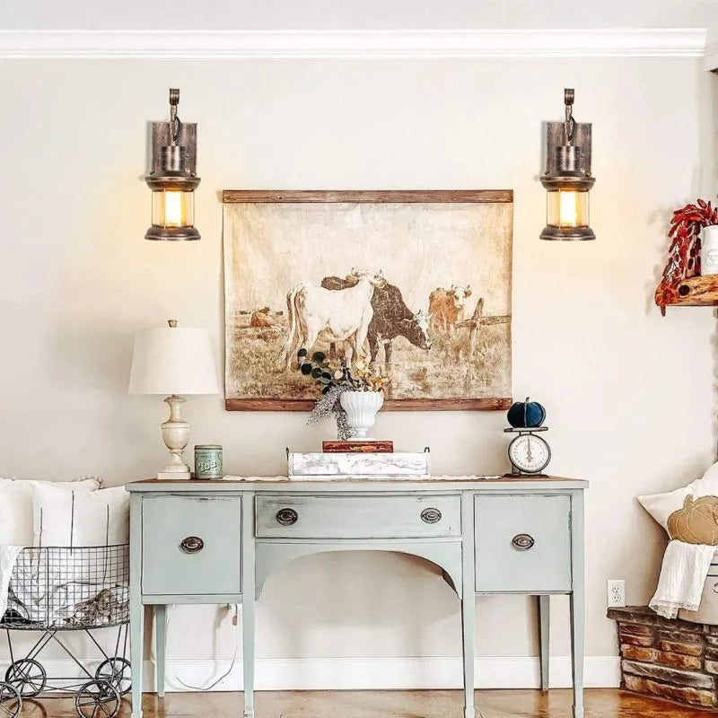 BowLift | Wall light vintage metal industrial sconce