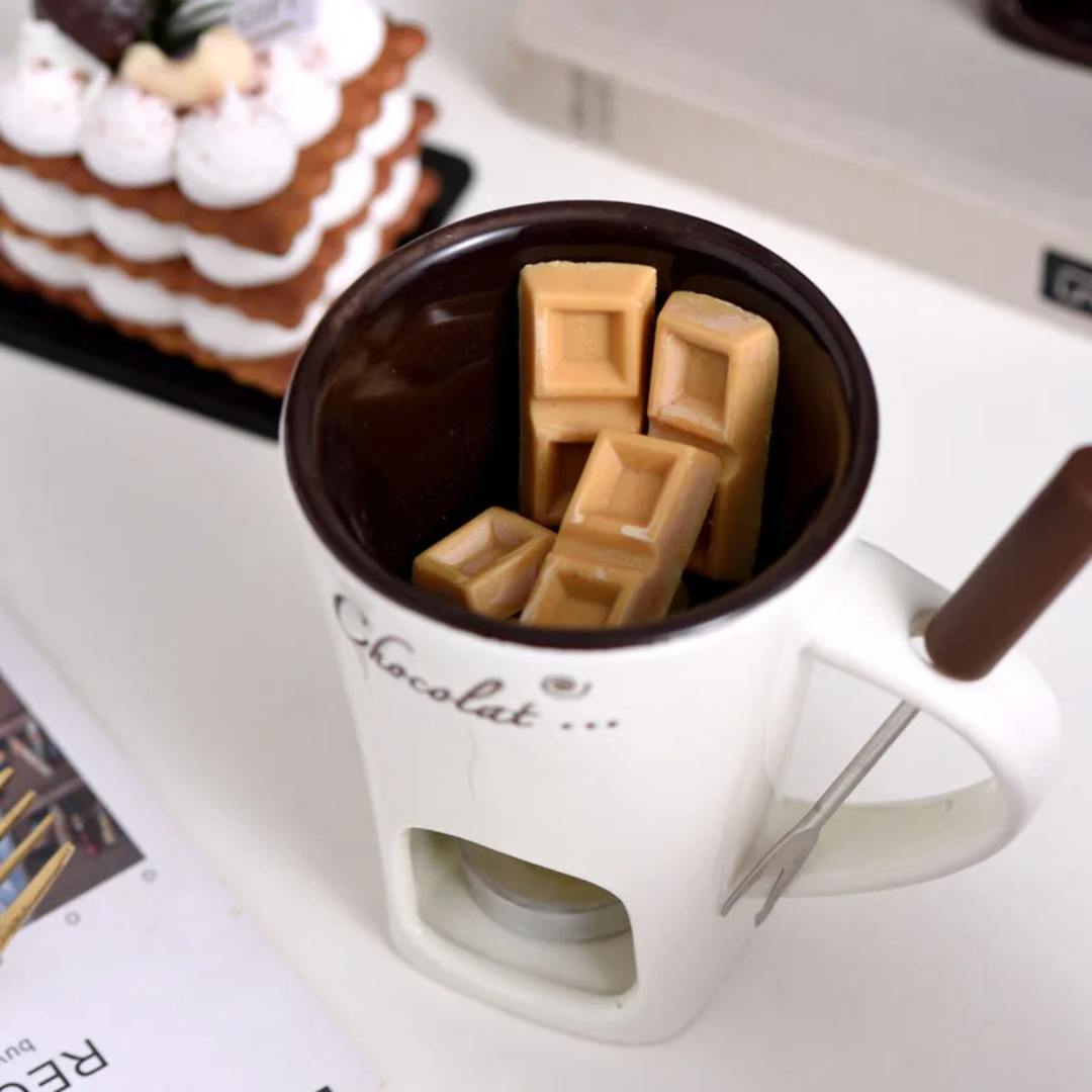 ChocoFondue - Elegant Bowl for Meltable Chocolate & Cheese Bowlift