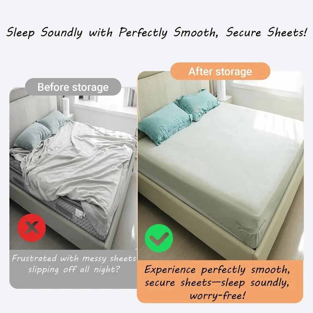 BowLift | 4-piece bed sheet holder set – secure hold for all mattress sizes