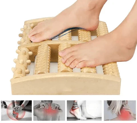Foot massage board made of wood – reflex zone massage | Bowlift