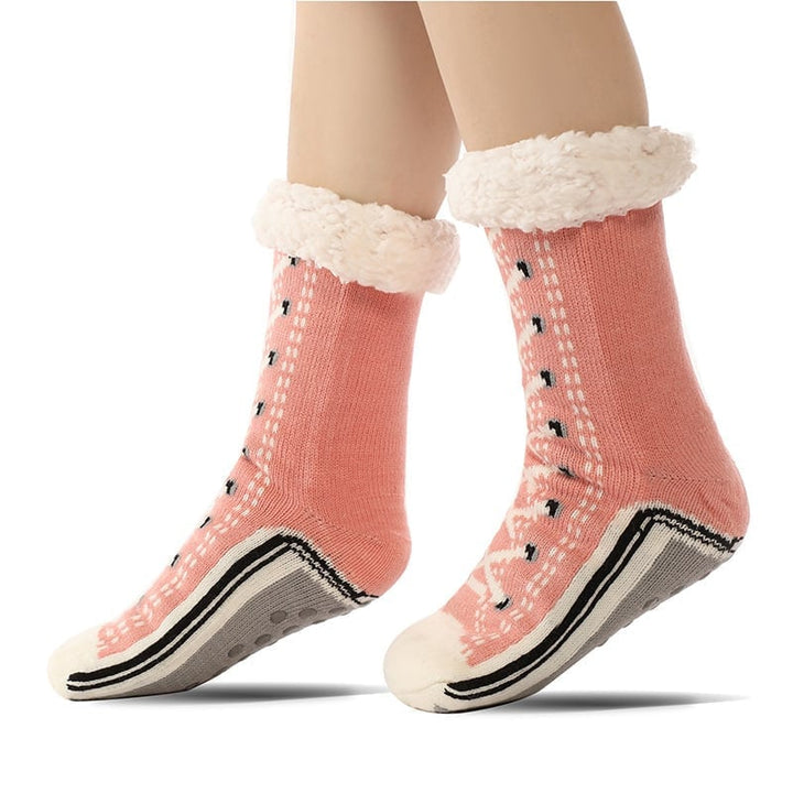 BowLift | Ultra-thick Cashmere Slipper Home Socks
