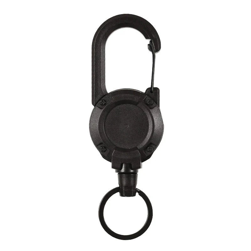 Outdoor Automatic Expandable Wire Rope Luya Theft Protection Tactical Keychain | Bowlift