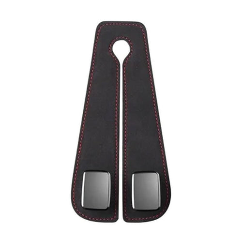 BowLift | Car Seat Back Double Hook with Phone Holder – PU Leather Organizer