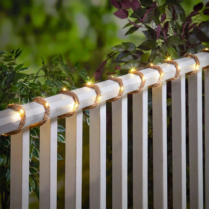 Solar-powered string lights for outdoors – Charming LED decorative lighting | Bowlift