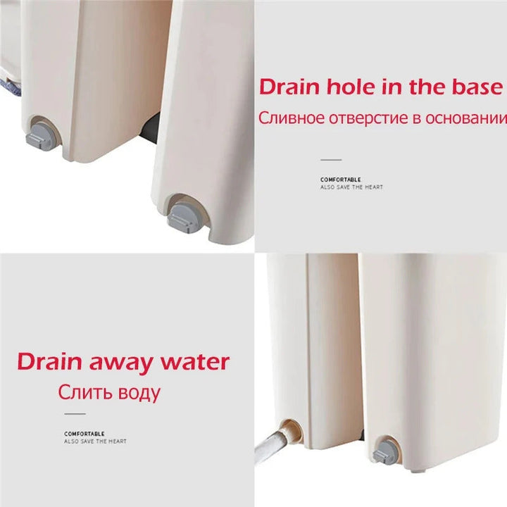 Spin Mop Bucket With Reusable Mop Pads Bowlift