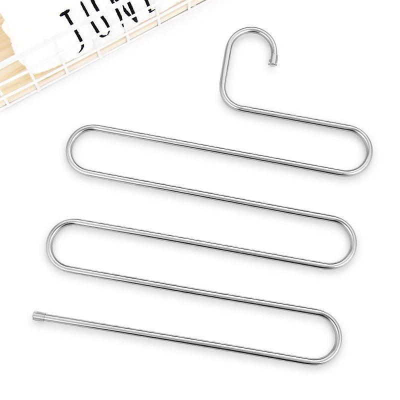 5-Layer Stainless Steel S-Shape Clothes Hanger | Bowlift
