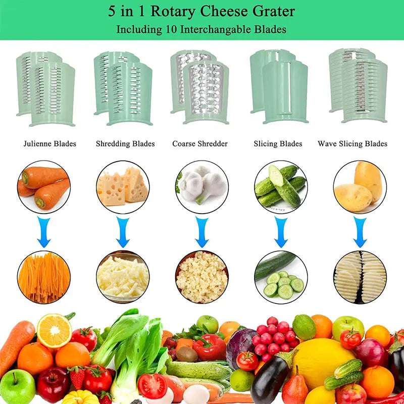 BowLift | 5-in-1 Redating Mandoline Slicer for Crispy, Healthy Vegetable Snacks