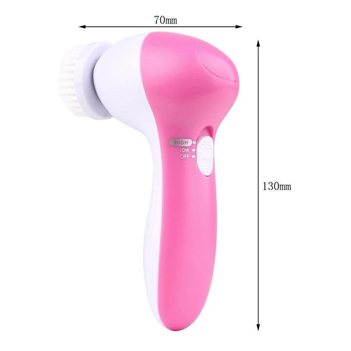 BowLift | IcoolGadget 5 in 1 Electric Facial Cleanser Body Massage Mini Skin Pore Cleaner Beauty Massager Wash Face Machine