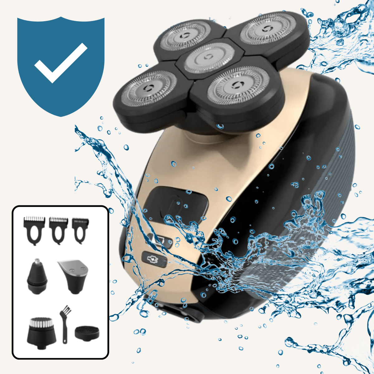 BowLift | GLIDESONIC – 5-in-1 Grooming Razor for Smooth, Irritation-Free Shaving