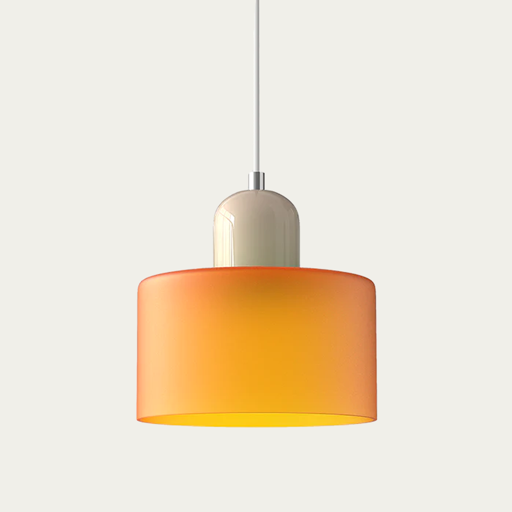 BowLift | Glass light in subtle colors of the kitchen