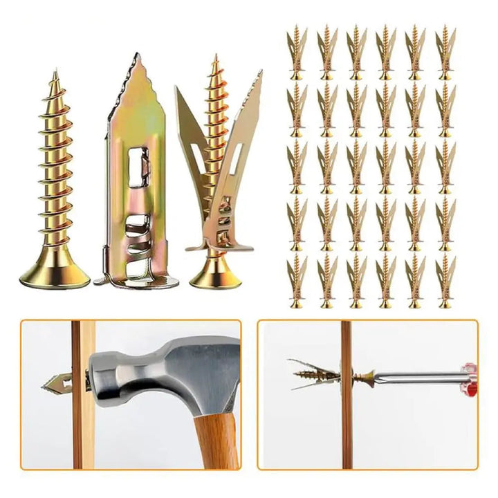 BowLift | 50 pieces of dowels with screws – self-tapping for drywall