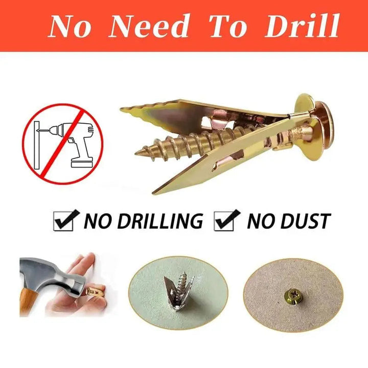 BowLift | 50 pieces of dowels with screws – self-tapping for drywall