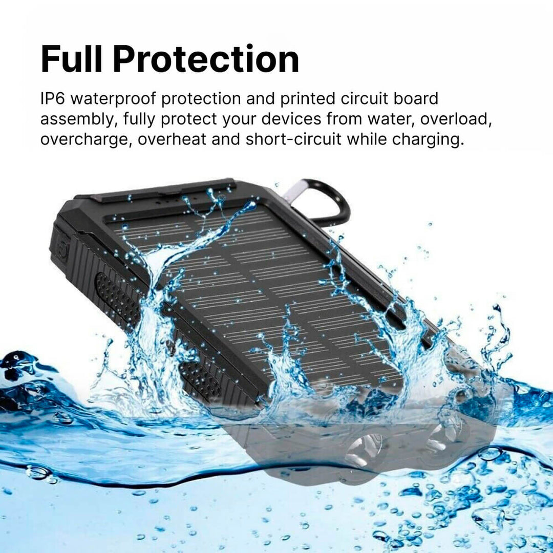BowLift | Solar Power Bank Waterproof Dual USB Charger