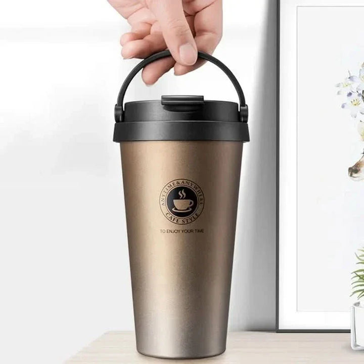 BowLift | Insulated stainless steel travel mug | 500 ml leak-proof & double-walled