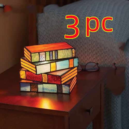 BowLift | Desk lamp with stacked books