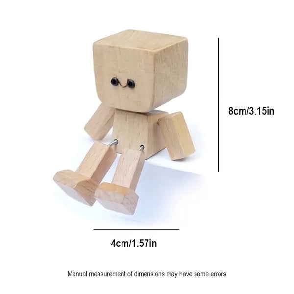 BowLift | Handmade Wooden Sway Figure | Motion Bobble Ornament | Desk & Car Decoration