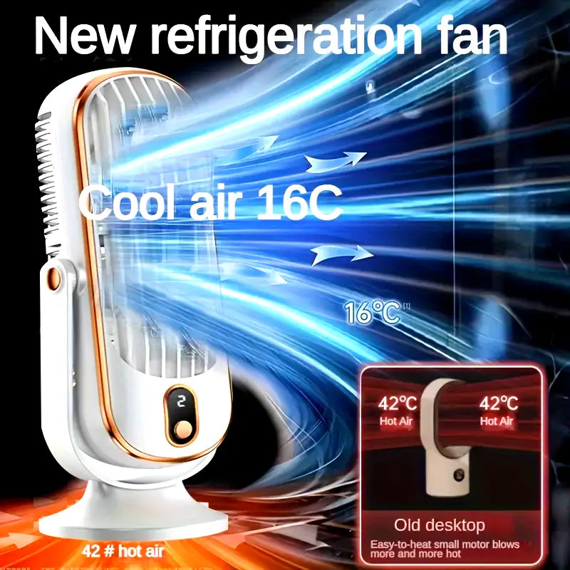 Portable Mini Air Conditioner with USB Charging – 5 Speeds & 720° Rotation | Bowlift