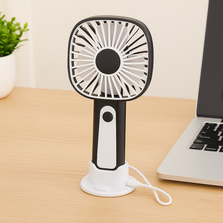Mini Handheld Fan – 3-Speed USB Rechargeable | Bowlift