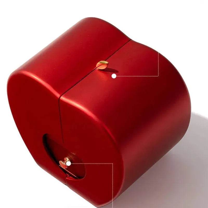 BowLift | Fashion Jewelry Box Red Apple Christmas Gift Necklace Eternal Rose For Girl Mother's Day Valentine's Day Gifts With Artificial Flower Rose Flower Jewelry Box