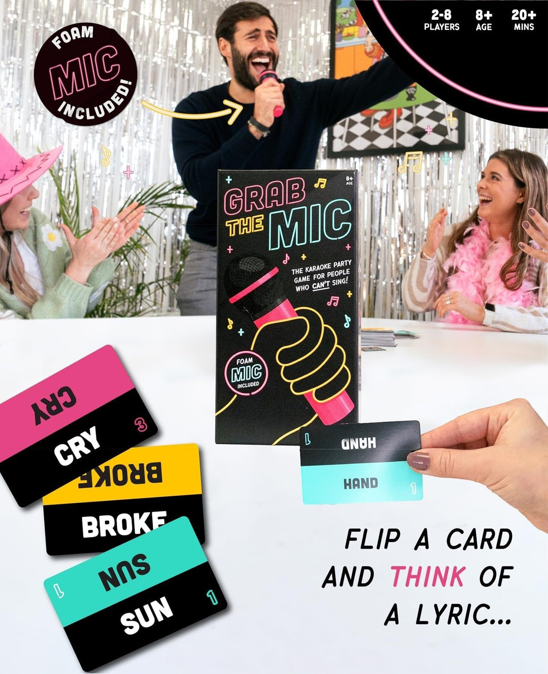 BowLift | Grab The Mic - The Party Game For People Who Can't Sing!