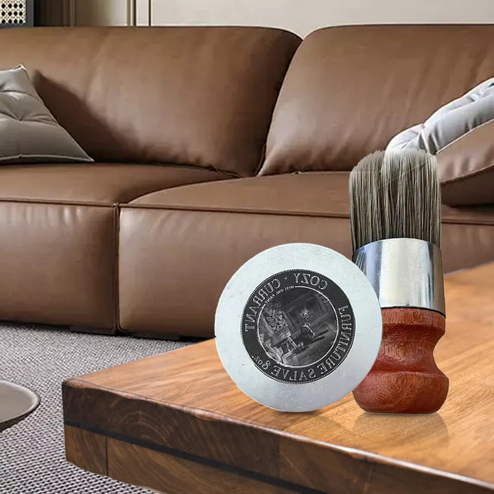 LeatherRevive | Leather furniture cream with brush wood | Bowlift