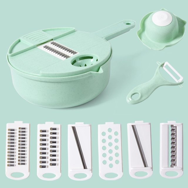 SliceMaster 12-in-1 Vegetable Slicer — Transforms your kitchen into a sparkling clean cooking paradise full of moments of enjoyment | Bowlift