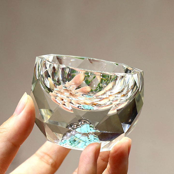 BowLift | 50ml diamond-cut crystal drinking glasses vodka shot glasses wine glasses whiskey glasses spirits sake soju brandy tea cup