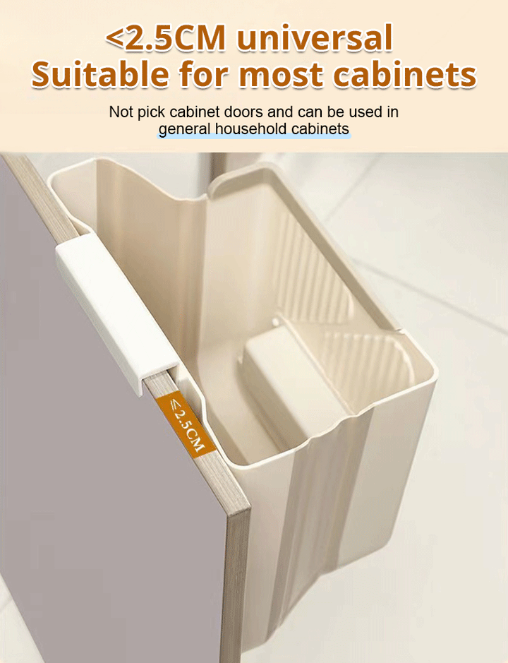 Folding Hanging Kitchen Waste Trash Can