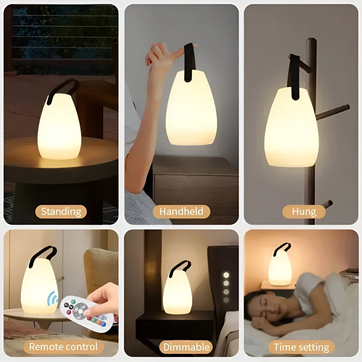 Wireless LED Table Lamp – Waterproof, Rechargeable and 16 Colors | Bowlift