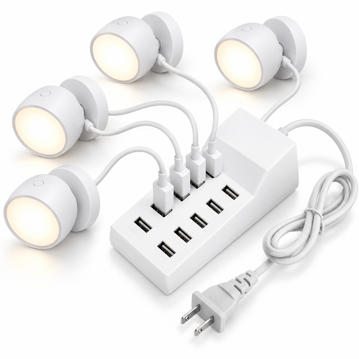 Multi-Port High-Speed USB Charging Hub with Smart IC and Overload Protection Bowlift
