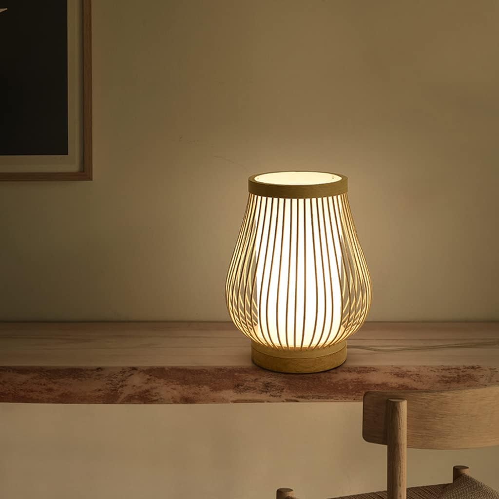 BowLift | Zen-Inspired Bamboo Table Lamp for Bedroom and Living Room