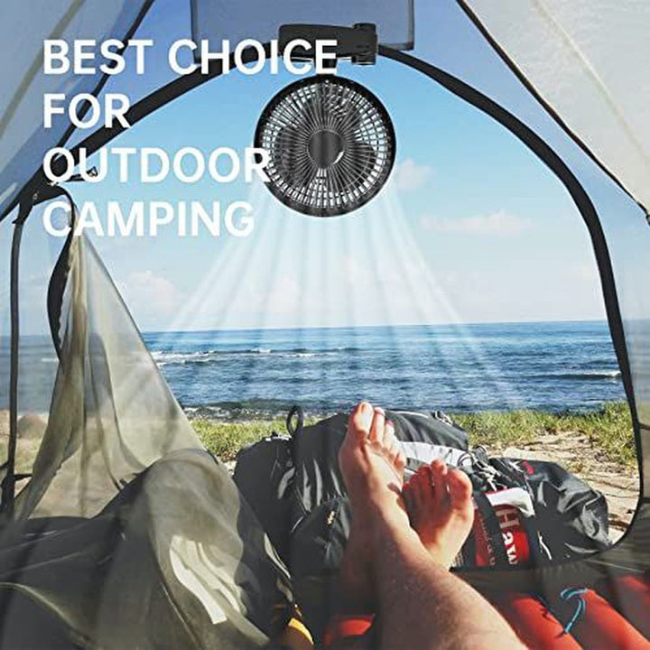 Grow Tent Poles Clip Fan Monkey Fan 6inch black | Bowlift