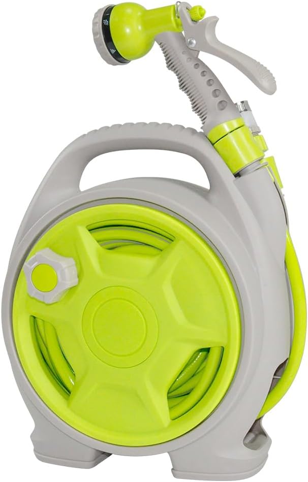 BowLift | Compact Garden Hose Reel Set with 15m Pipe – Corvina