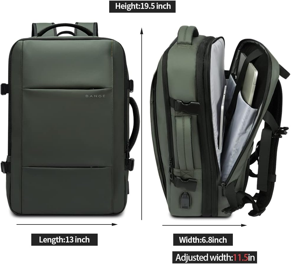 Expandable 26–45L Waterproof Travel Backpack with Laptop Sleeve & Duffle Carry | Bowlift
