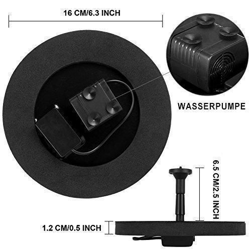 BowLift | Solar Energy Fountain Pump WaterSoft – For Pond, Birdbath or Garden Decoration