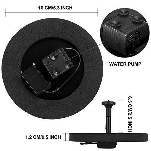 Solar Fountain Pump Circle Garden Solar Powered Water Pump | Bowlift