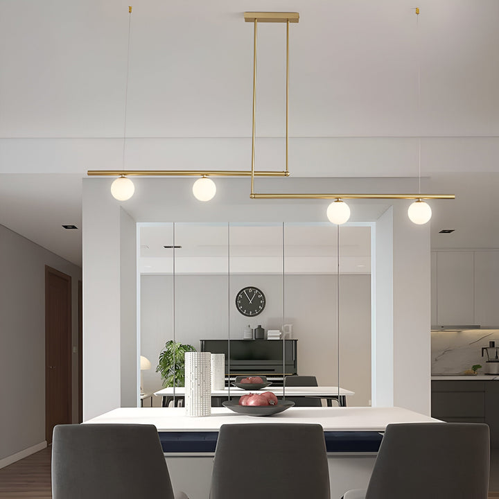 BowLift | Nordic Glass Linear Luxury Pendant Lamp