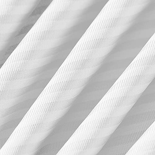 2-Pack Cooling Pillowcases – Premium Silky White Stripes,  Technology, Q-Max 0.3 | Bowlift